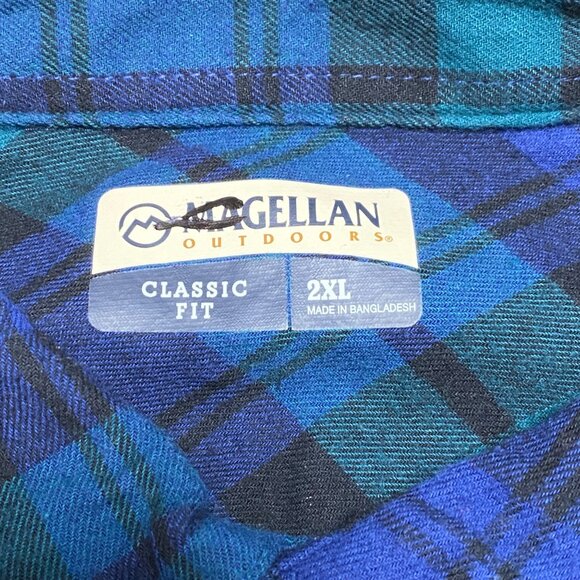 NEW Men's Magellan Outdoors Classic Fit Flannel Shirt - Picture 5 of 6